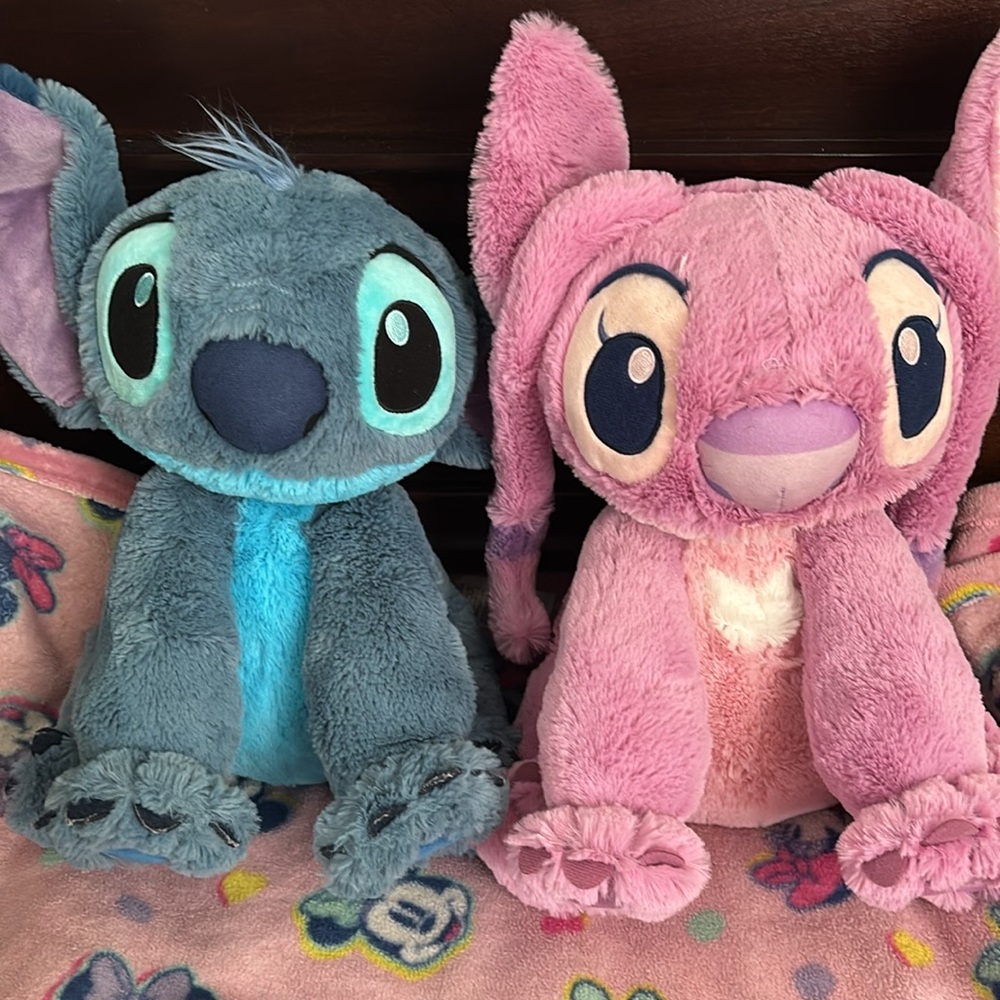 Disney Stitch & Angel Plush Toy Set